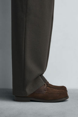 LIMITED EDITION LEATHER DECK SHOES - Zara фото 2