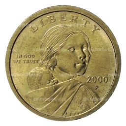 1 доллар 2000 года P США Сакагавея  Парящий Орел