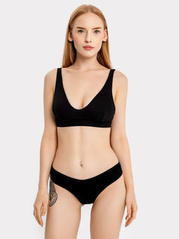 Бюстгальтер женский мягкий в черном цвете черный 512489