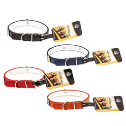 Пэт тойс (Pet toys) Ошейник для собаки Цветы 1,9х45см, металлическая застежка, под кожу, с декором, на картоне, цвета в ассортименте: красный, синий, черный, коричневый (Китай)  фото 4