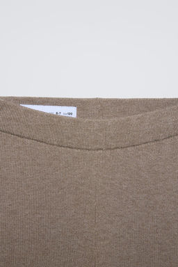 KNITTED BELL BOTTOM LEGGINGS - Zara фото 5