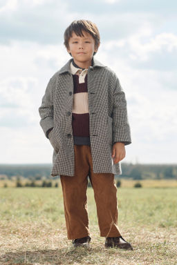 LIMITED EDITION HOUNDSTOOTH WOOL BLEND COAT