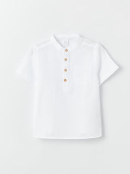 Hakim Yaka K?sa Kollu Basic Erkek ?ocuk G?mlek