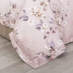 Постельное белье Дана (тенсель) 2 сп. с Евро/Пододеяльник (молния, ушки): 1 шт.- 210*175; Простыня: 1 шт.- 240*240; Наволочка (молния, ушки): 2 шт.- 70*70; Наволочка (молния, ушки): 2 шт.- 50*70 Тенсел