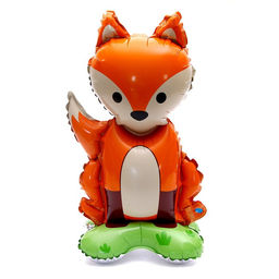 Воздушный шар фольгированный 18" «Лиса», на подставке, под воздух