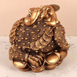 Фигурка Жаба денежная 11,5х11,5х10 см / GN487 /уп 40/ - ГалеонТрейд фото 2