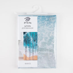 Штора для ванной «Этель» Waves, 145×180 см, полиэстер
