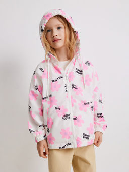 ACOOLA / Куртка детская для девочек Druid белый принт  фото 3