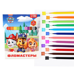 Фломастеры Щенячий патруль, 12 цветов, вентилируемый колпачок - Paw patrol фото 7