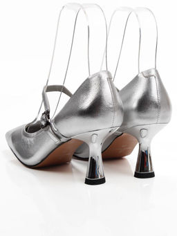 06-939A-841C GREY/SILVER Туфли женские (натуральная кожа)