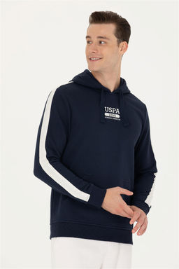 U. S. Polo Assn Мужская темно-синяя толстовка с капюшоном