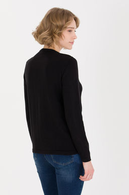 U. S. Polo Assn Женский черный базовый трикотажный кардиган - U.s. polo assn фото 5