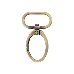 Фурнитура сумочная металл Gamma GH 118/25/10 Карабин 25 мм 10 шт. №24 под бронзу
