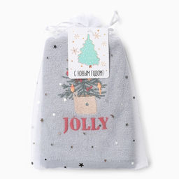 Полотенце махровое Jolly 30х60 см, 100% хлопок, 340 г/м2 - Этель фото 5