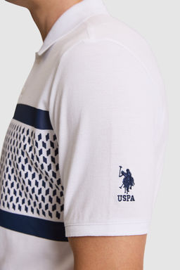 Erkek Beyaz Regular Fit Polo Yaka TiЕГrt - U.s. polo assn фото 6