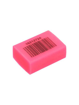 Набор ластиков 5 штук прямоугольных НЕОН розовый (штрихкод на штуке)