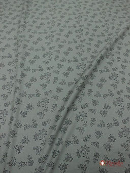 Плательный хлопок Вербена цв.темно-серый, ш.1.48м, хлопок-100%, 115гр/м.кв - Купава фото 6