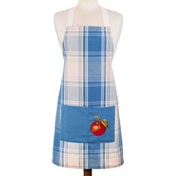 ФАРТУК ФРУТТА-ЯБЛОЧКО КЛЕТКА СИНЯЯ, 50