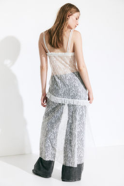 Vestido de encaje con ribetes de volante - H&m фото 6