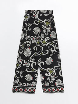 Beli Lastikli Desenli Geni? Pa?a Kad?n Pantolon - Waikiki фото 2