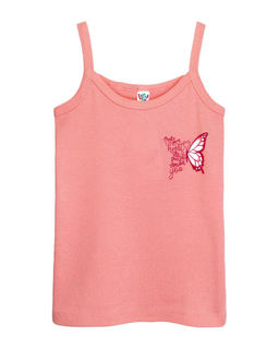 Майка для девочки 21199 коралловый 99 Lets go