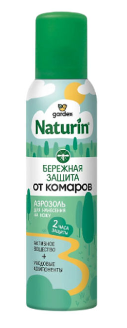 GARDEX Naturin аэрозоль от комаров Бережная защита 150мл