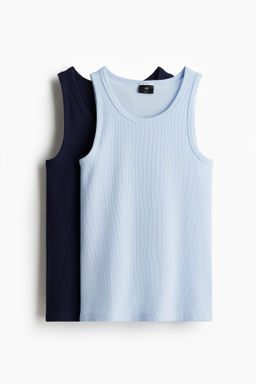 Pack de 2 camisetas sin mangas en canal? Slim Fit - H&m фото 4
