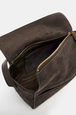 MINI BOLSO PIEL / Marr?n