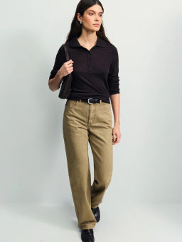 Джинсы straight с высокой посадкой / Zarina фото 6