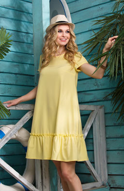 Коктейльное платье желтый - Donna saggia фото 4