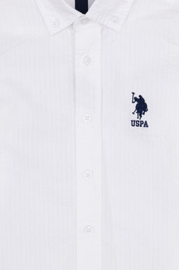 Erkek _ocuk Beyaz Uzun Kollu G_mlek Sepette S_rpriz _ndirim - U.s. polo assn фото 4