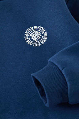 Indigo Erkek Cocuk Bask?l? Orme Mini Me Sweatshirt TKDAW25SW00109 - Trendyolmilla фото 2