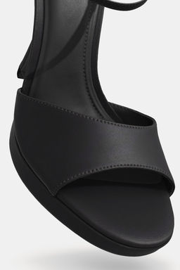 SATIN-EFFECT HEELED SANDALS - Zara фото 10