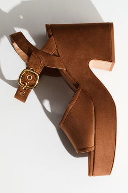 Sandalias de plataforma con tac?n de bloque - H&m фото 4