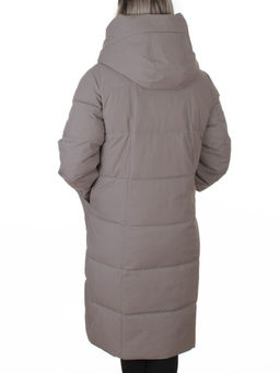 8836 GRAY Пальто зимнее женское (150 гр. холлофайбер)