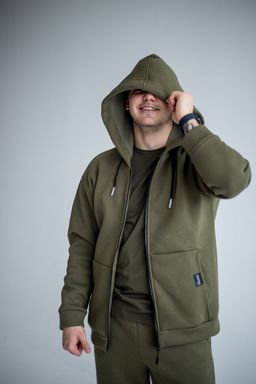 Утепленный костюм мужской футер 3-нитка петля качество пенье - Knitka wear фото 5