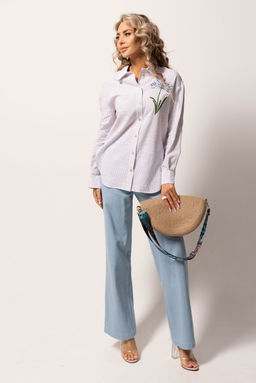 Блуза Golden Valley 2334 бело-черный фото 2