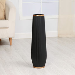 Ваза напольная «Мадлен», h=60 см, керамика, чёрная