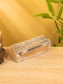 Шкатулка «Цветы», 20×7×6 см, МДФ