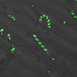 Плед светящийся в темноте «Этель. Candy cane», 180×200 см, корал-флис, 220 г/м²