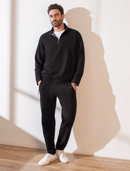 Брюки джоггеры на резинке из премиального футера двухнитки