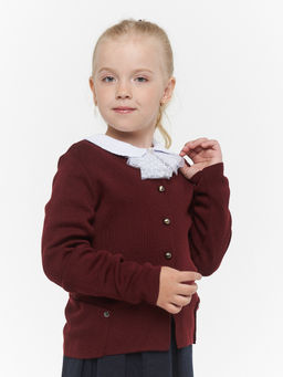 Жакет для девочек 193-7105. 1096 бордо Жакет для девочек 193-7105. 1096 бордо
