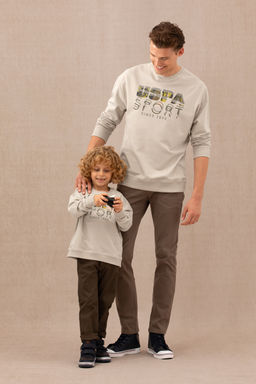 U. S. Polo Assn / Бежевый свитшот с круглым вырезом Boy для мальчиков - U.s. polo assn фото 16