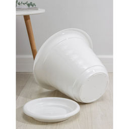 Горшок для цветов с поддоном «Виола», 16 л, пластиковый, белый