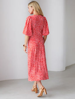 Платье женское красный - Vilatte фото 4