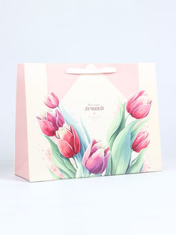 Пакет подарочный ламинированный горизонтальный Лучшей, L 40?31?14 см - UPAK LAND фото 2