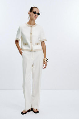 CONTRAST SHORT SLEEVE BLAZER - Zara фото 10