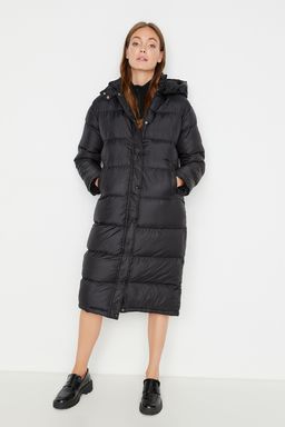 TRENDYOLMILLA Bej Kapusonlu Su Itici Uzun Sisme Mont TWOAW23MO00154  фото 2