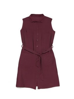CONTE Платье-рубашка без рукавов с легким блеском LPL 915 windsor wine windsor wine