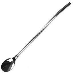 Ложка-трубочка для травяного чая и коктейля из нержавеющей стали 22см, капелька (Китай)